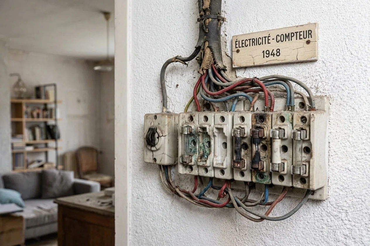 Électricien à Noisy-le-Grand — avant (chantier 1)