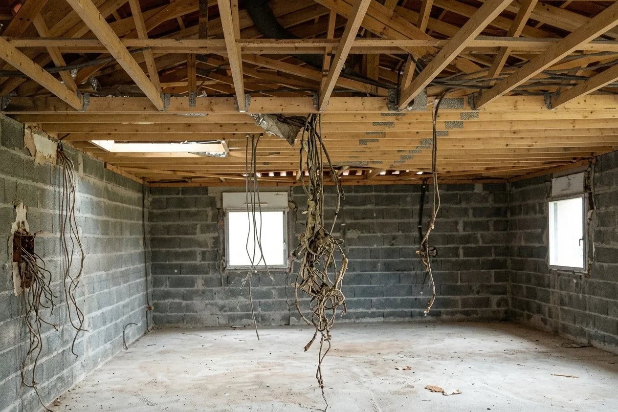 Électricien à Noisy-le-Grand — avant (chantier 3)